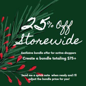 Special Offer: 25% Off Closet-Wide Bundles $75+